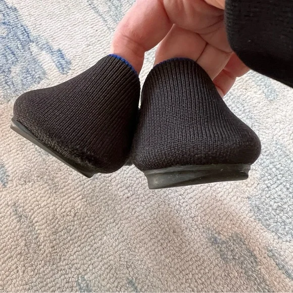 ROTHYS THE LOAFER ALMOND TOE SIZE 6.5 BLACK - Picture 7 of 9